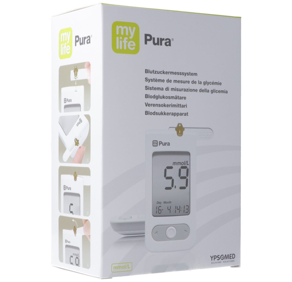 MYLIFE Pura lecteur de glycémie kit mmol/L