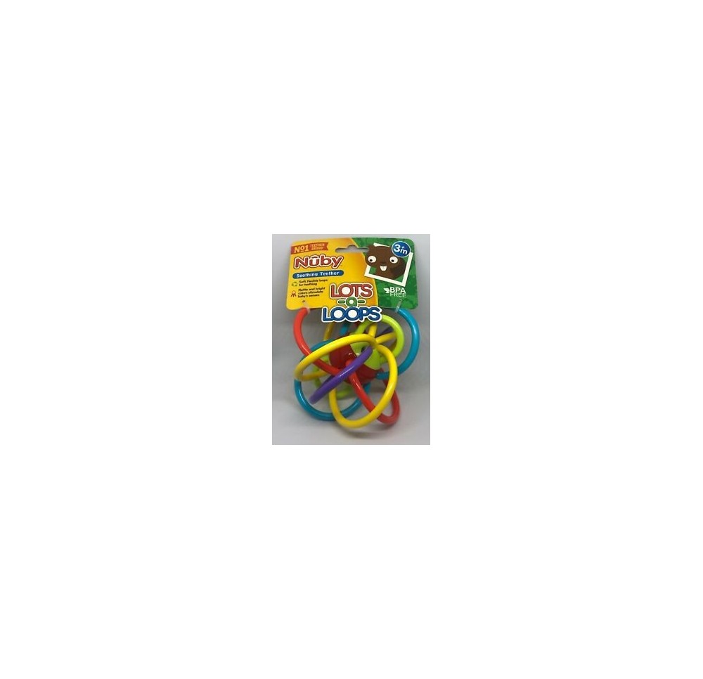 NUBY Lots a Loops anne dentit hochet 6m+