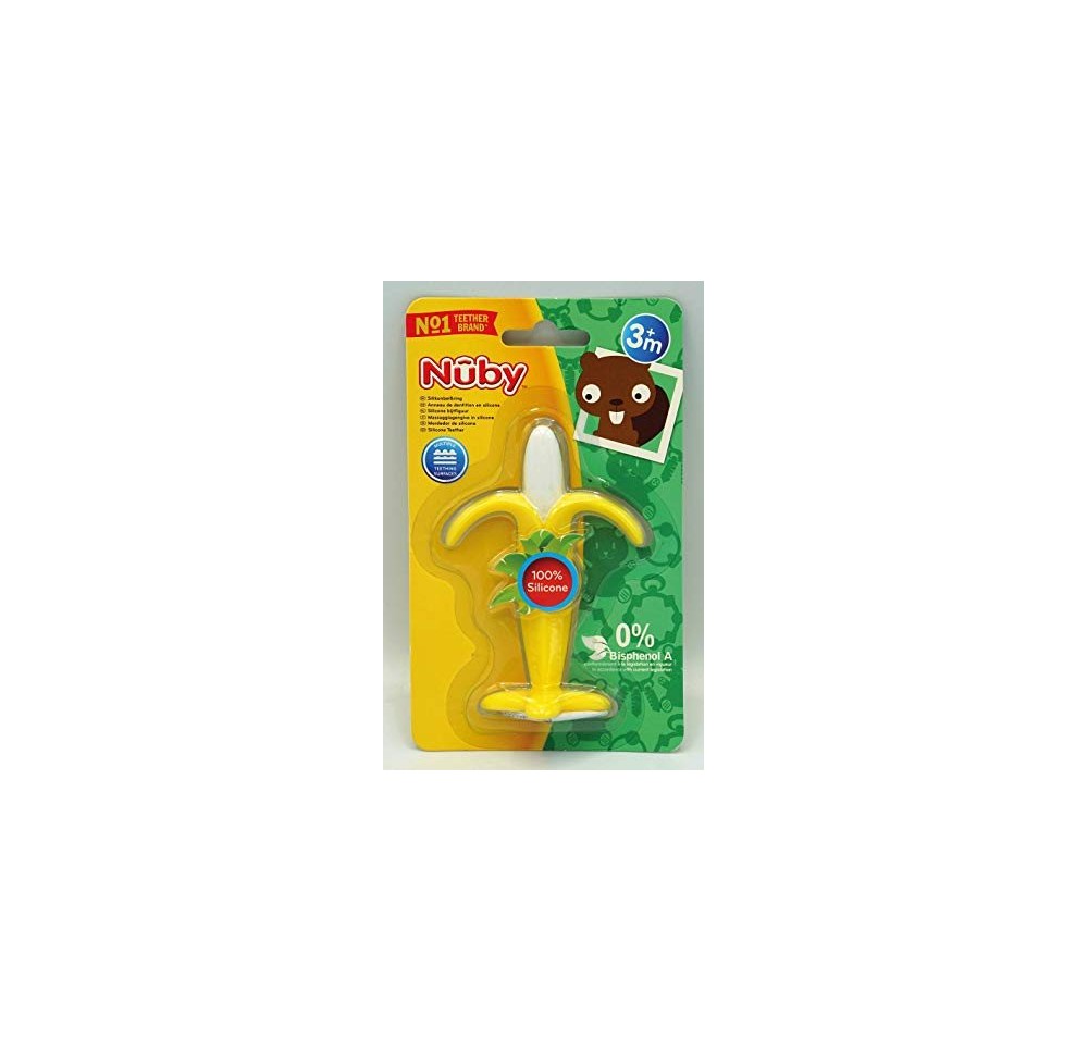NUBY jouet dentition silicone banane 3m+