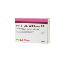 SUN STORE Diclofénac caps 25 mg 10 pce