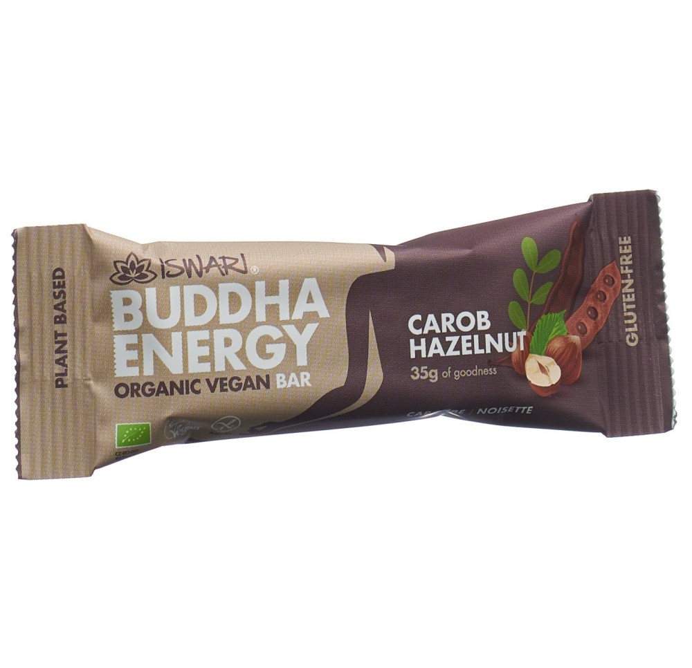 ISWARI Energy Bar Caroube&Noisette BIO 35 g