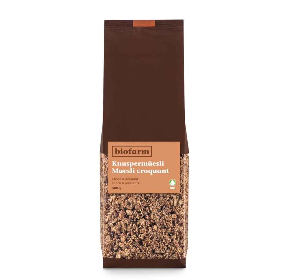 BIOFARM müesli croquant choco amarante bourg 500 g