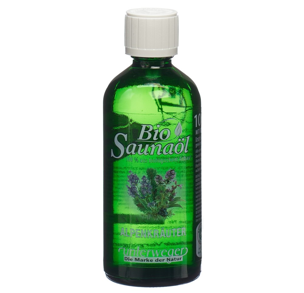 UNTERWEGER huile bio sauna herbes des alpes 100 ml