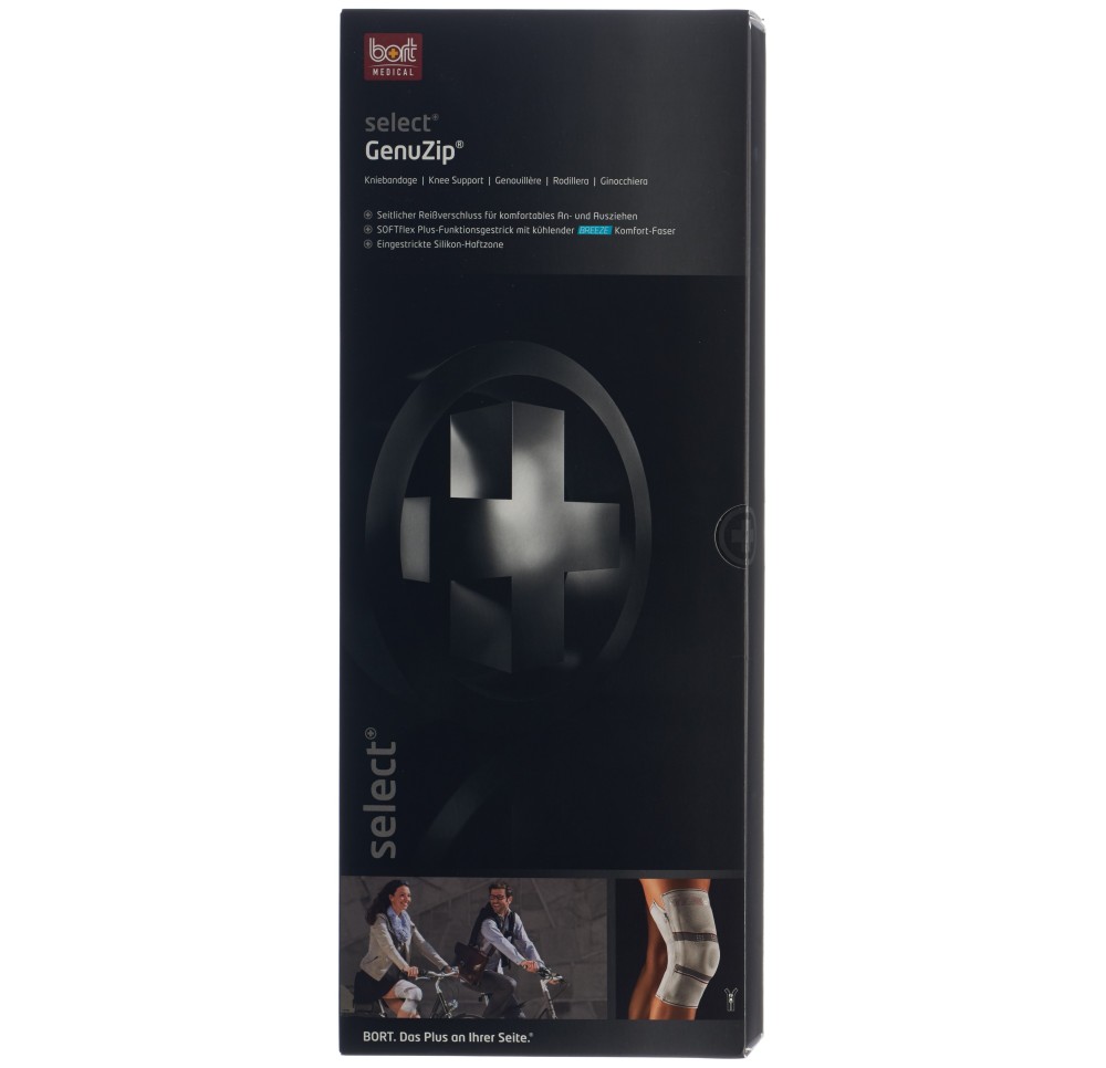 BORT GENUZIP genouillère silicone XL+ dro ar