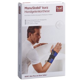 BORT MANUSTABIL band soutien court XL droite noir