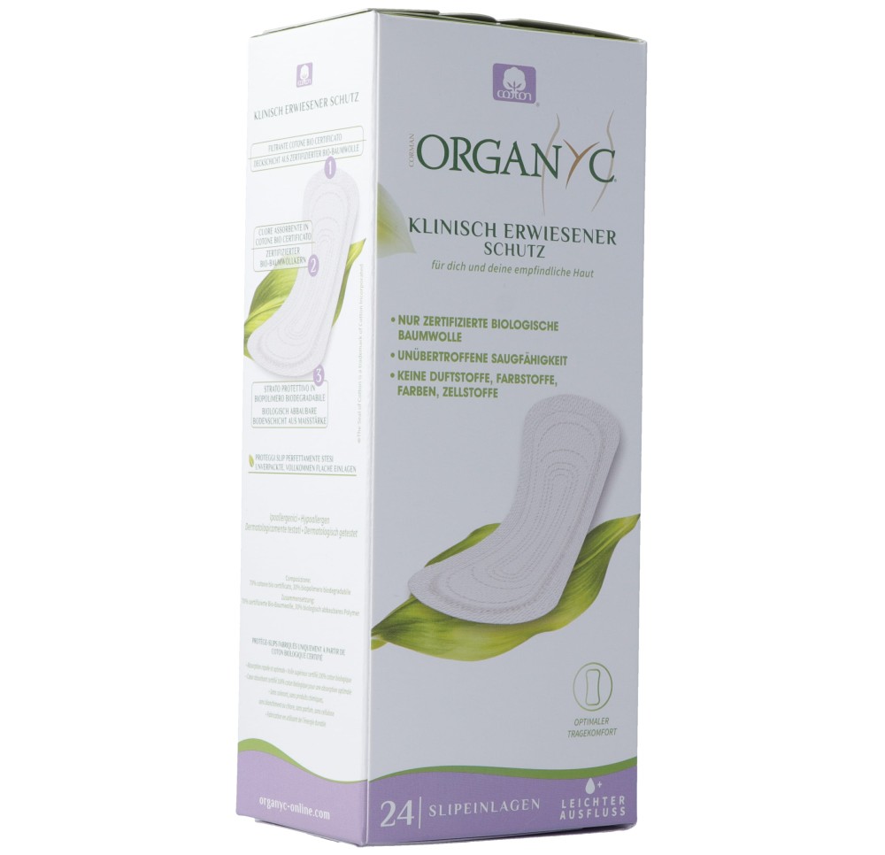 ORGANYC protège slip extra fin light flow 24 pce
