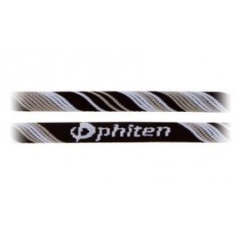 PHITEN X30 collier 55cm noir blanc rayé