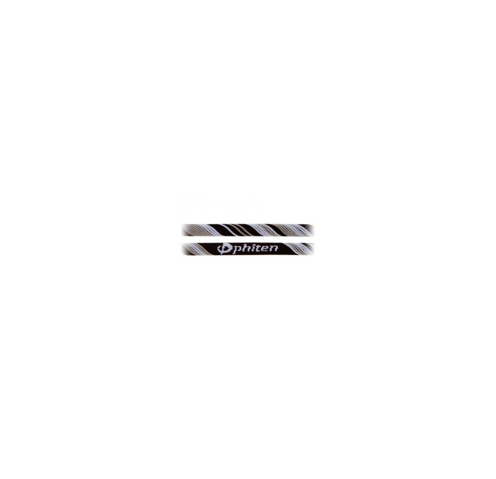 PHITEN X30 collier 55cm noir blanc rayé