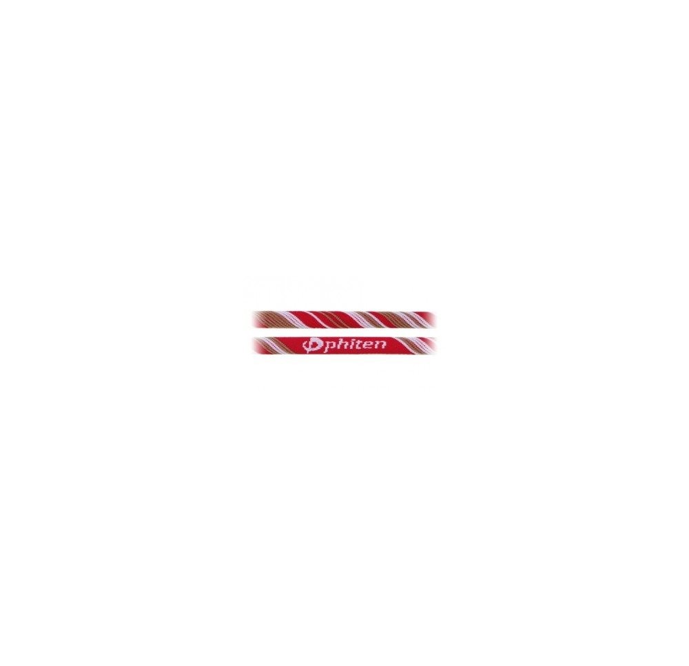 PHITEN X30 collier 55cm noir rouge rayé
