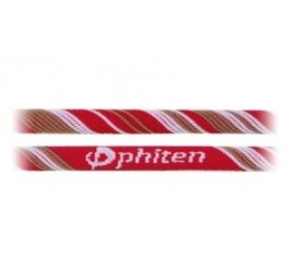 PHITEN X30 collier 55cm noir rouge rayé