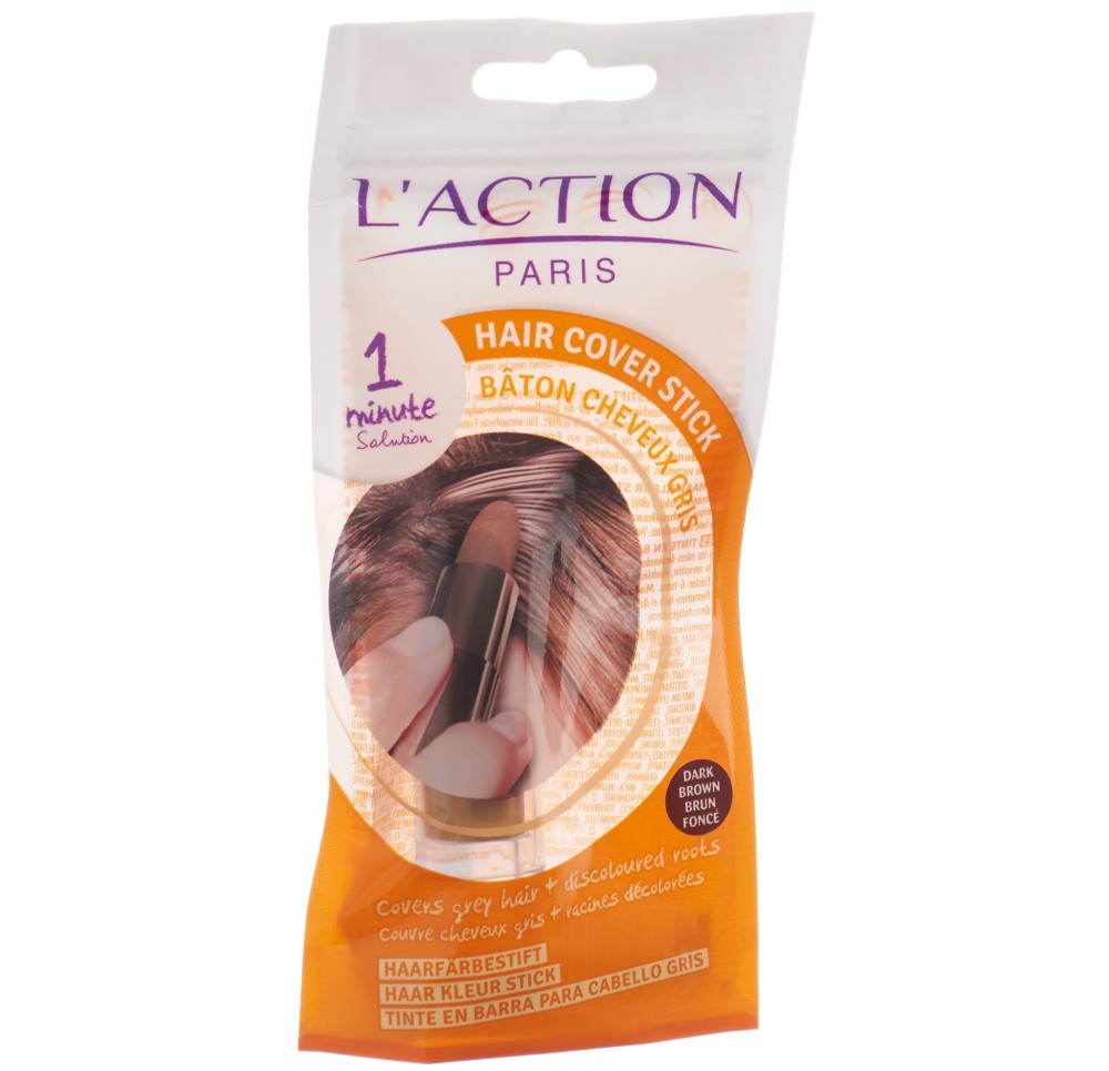 L'ACTION COSMETIQUE bâtonnet cheveux gris brun