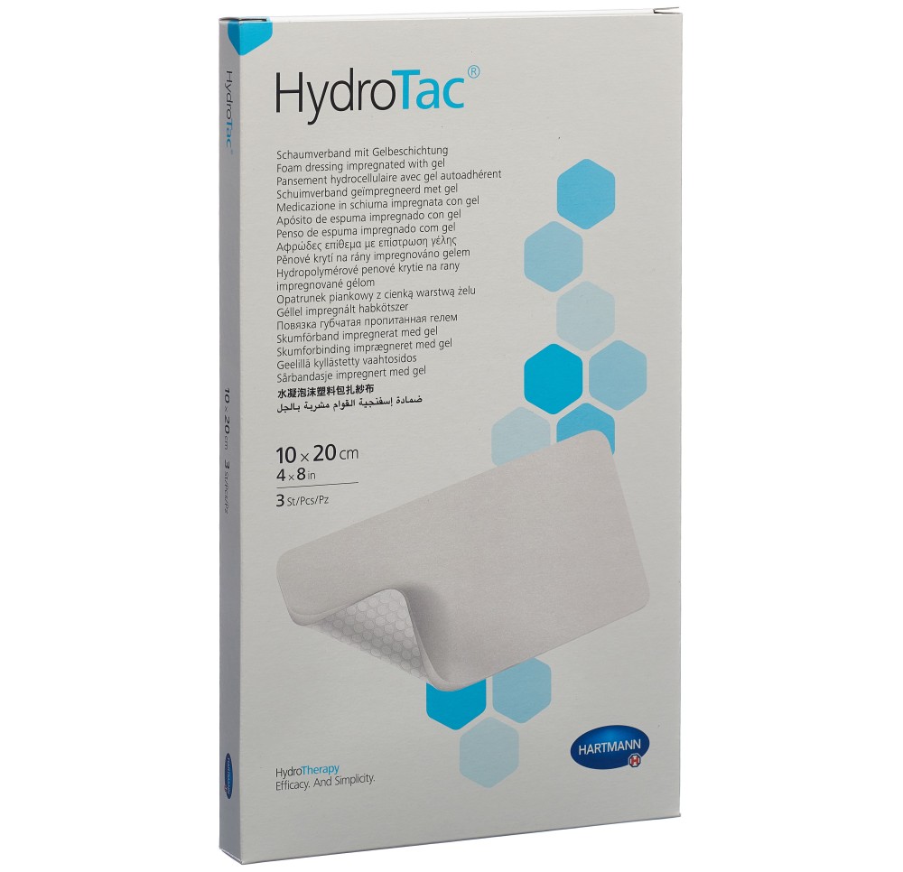 HYDROTAC pansement 10x20cm stérile 3 pce