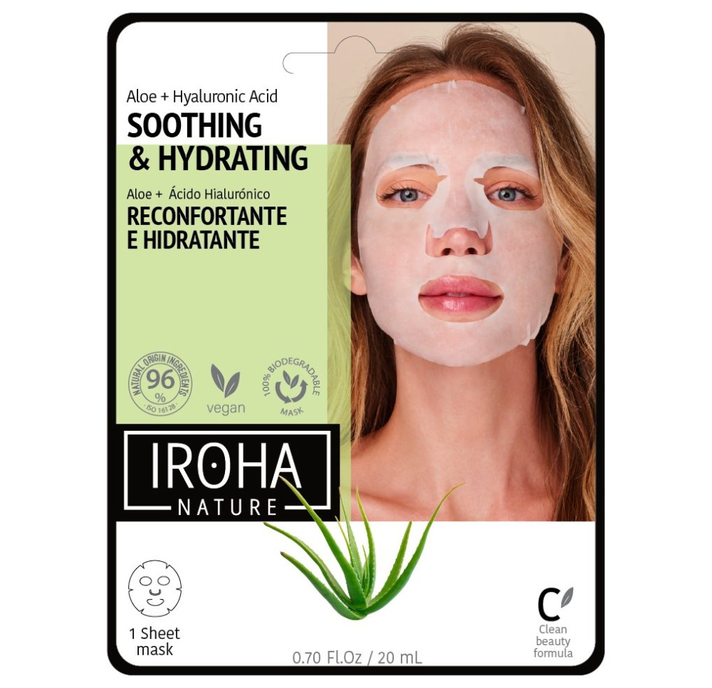 IROHA Maske Aloe/Gr Tea/Ginseng