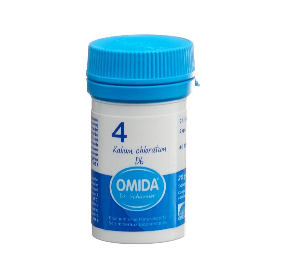 OMIDA SCHÜSSLER no4 kal chlor cpr 6 D bte 20 g