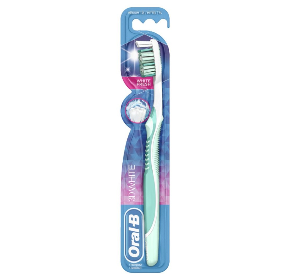ORAL-B 3D White brosse dents 35 medium tête courte
