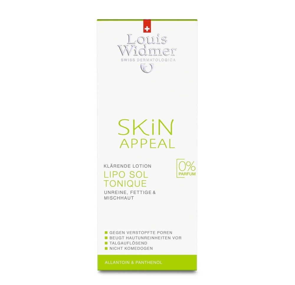 WIDMER Skin Appeal Lipo Sol ton s alcool 150 ml
