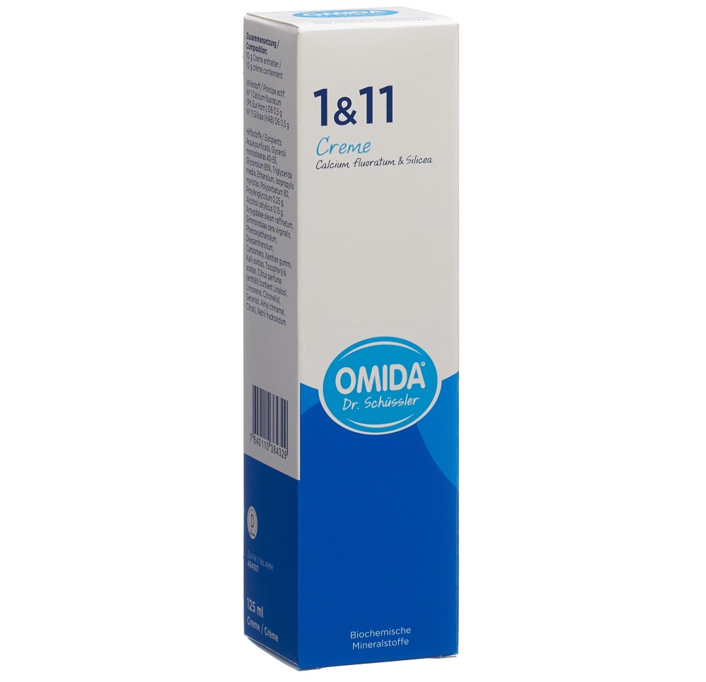 OMIDA SCHÜSSLER no1&11 cal fluor&silic crè 125 ml