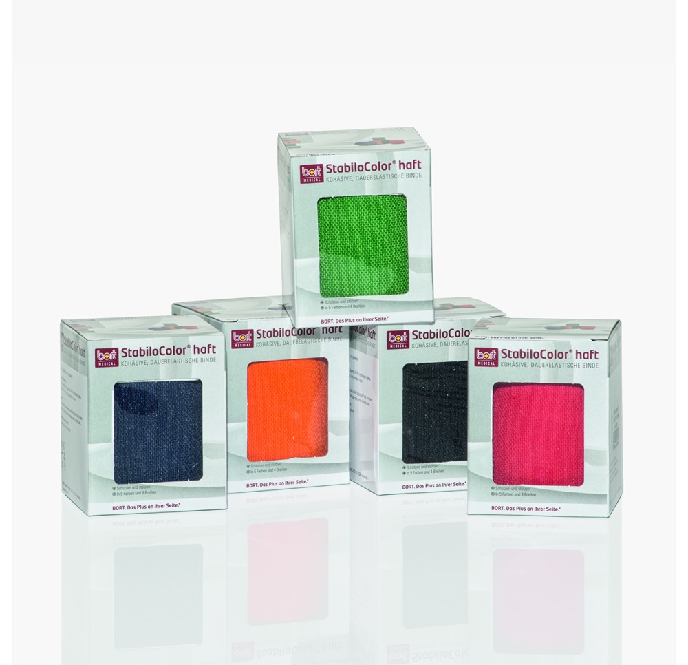 BORT STABILO COLOR bande 10cmx5m cohésive noir