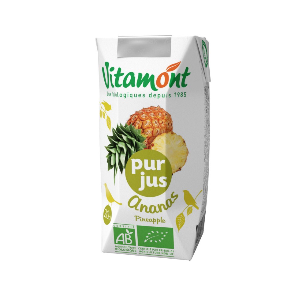 VITAMONT Jus d'ananas pur 200 ml