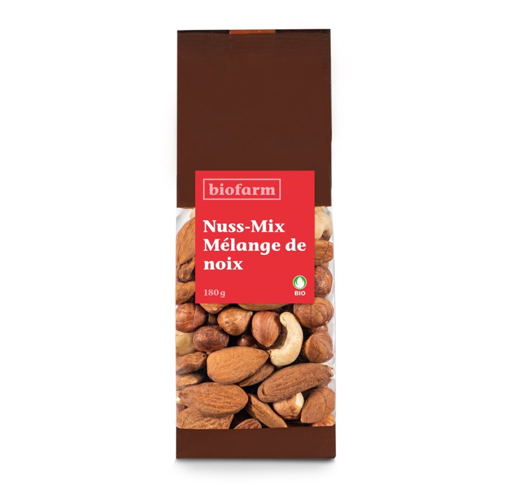 BIOFARM mix de noix bio sach 180 g