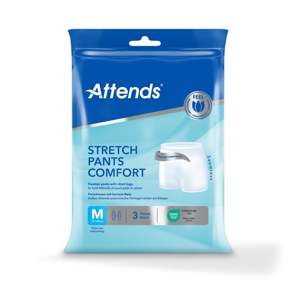 ATTENDS Stretch Pants Comfort M 3 pce