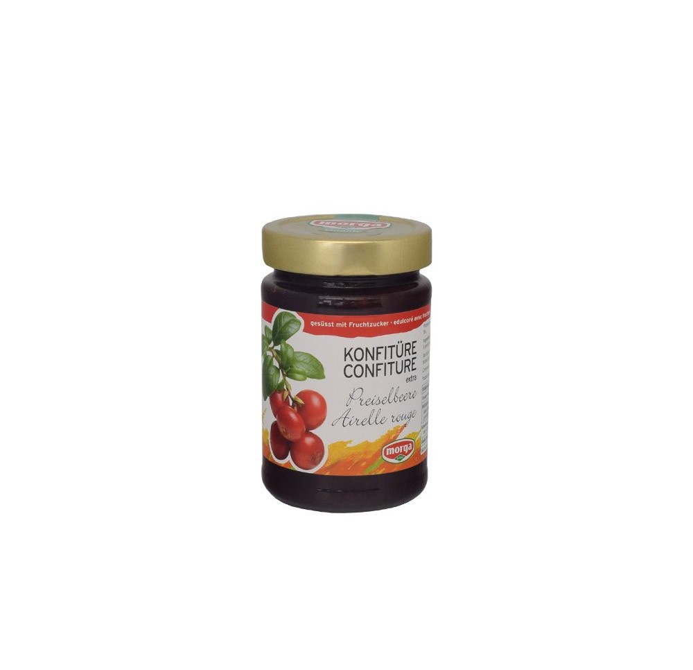 MORGA confiture airelles av fructose 350 g