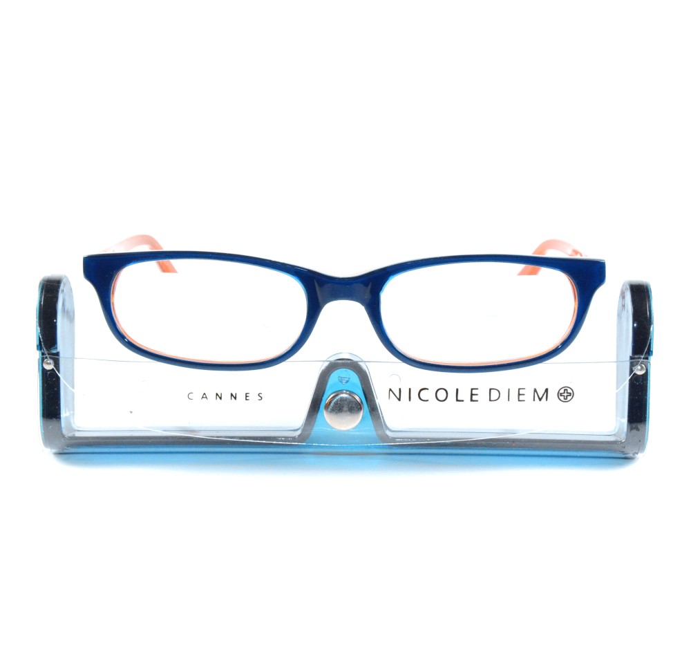 NICOLE DIEM lunettes lecture 1.00dpt Cannes navy