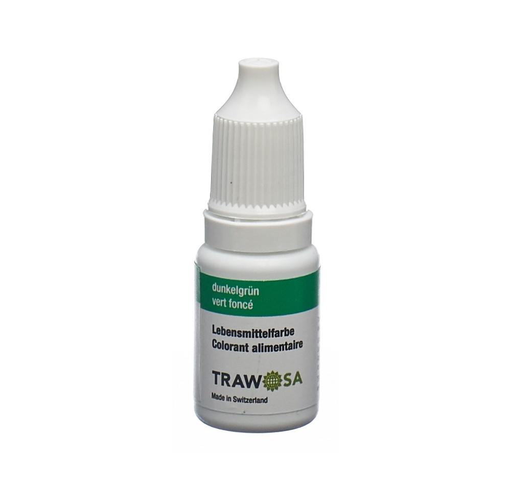 TRAWOSA colorant alimentaire vert foncé 10 ml