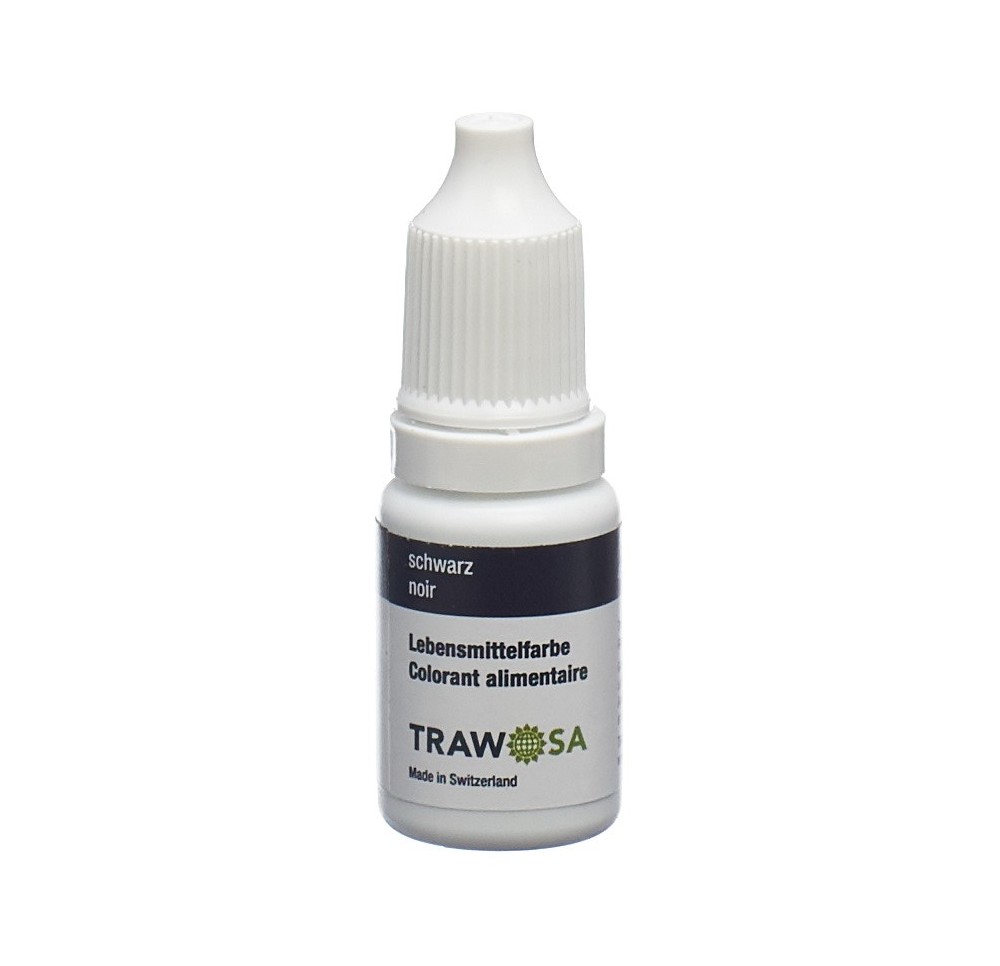 TRAWOSA colorant alimentaire noir 10 ml