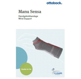 MANU SENSA bandage poignet XXL droit gris perle