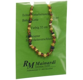 MAINARDI ambre natur 32cm color fermeture sécu