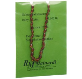 MAINARDI ambre natur 32cm baroque fermeture sécu