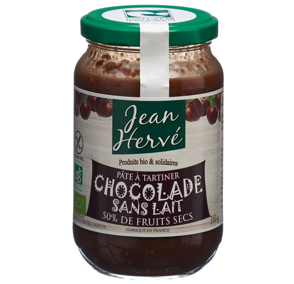 JEAN HERVE pâte chocolat sans lait 350 g