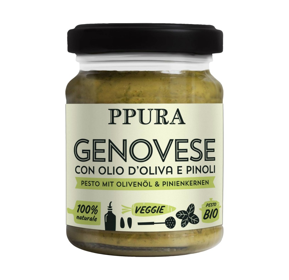 PPURA pesto basilico genovese bio 140 g