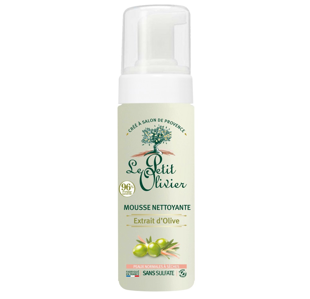 LE PETIT OLIVIER olive mousse nettoyante 150 ml