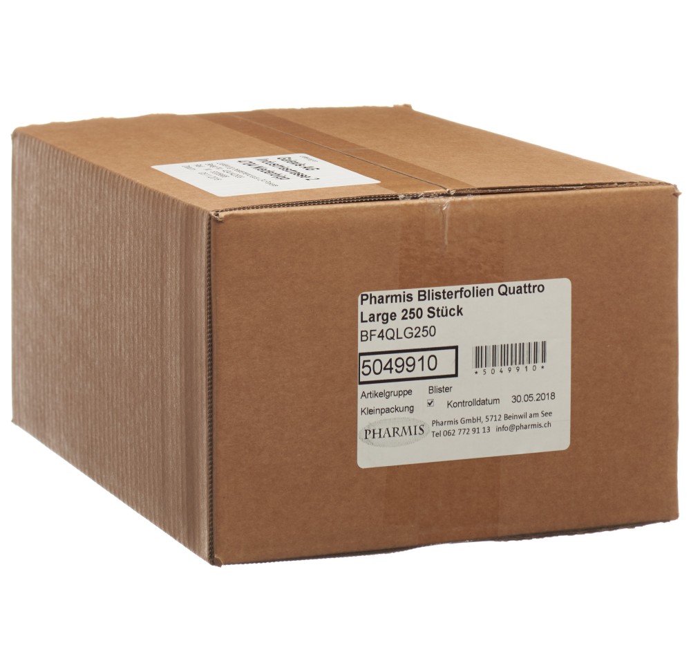 PHARMIS feuilles blister quattro large 250 pce