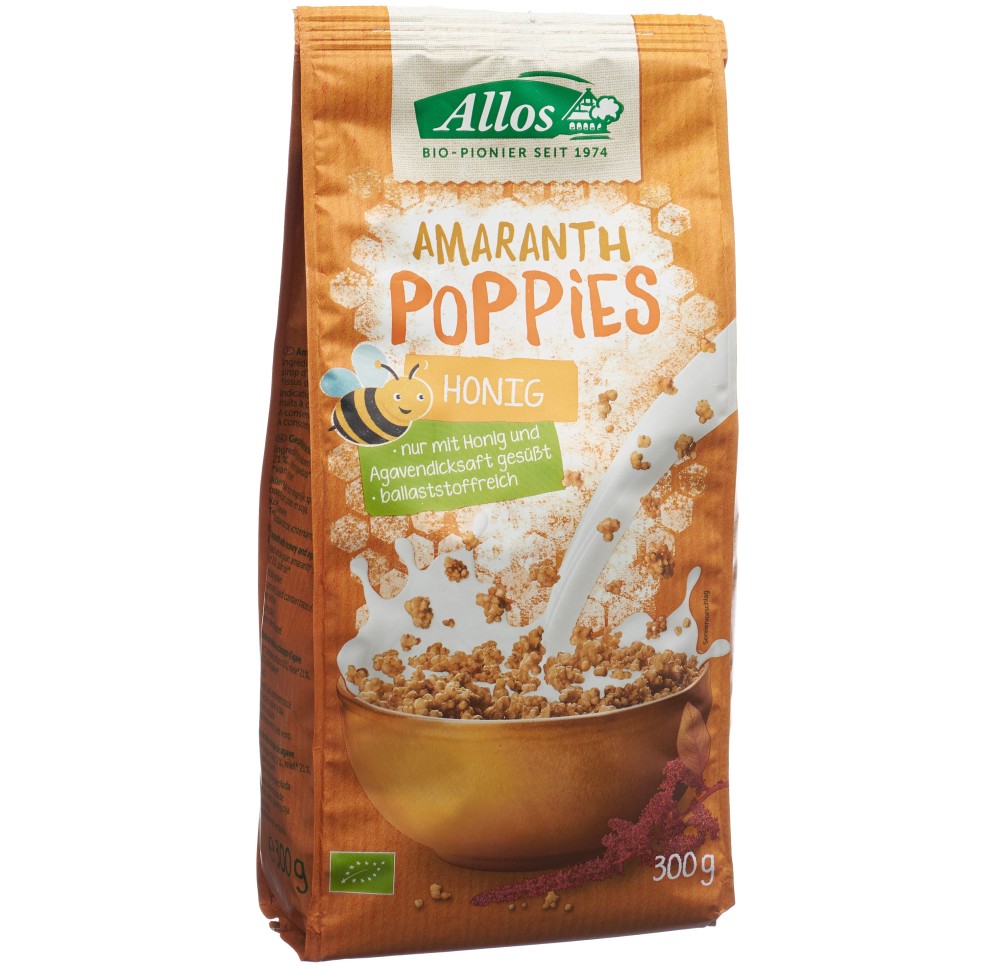 ALLOS poppies amaranth miel bio 300 g