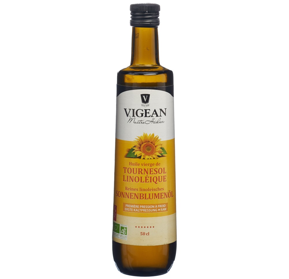 VIGEAN huile de tournesol bio fl 500 ml