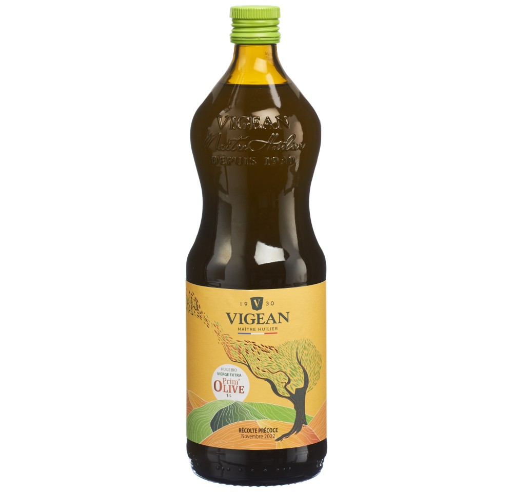VIGEAN huile d'olive primeur bio 1 lt