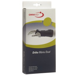 OMNIMED ortho manu dual band poign S noir