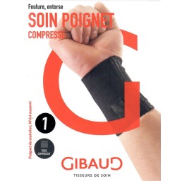 GIBAUD poignet de maintien Gr4 19-21cm noir