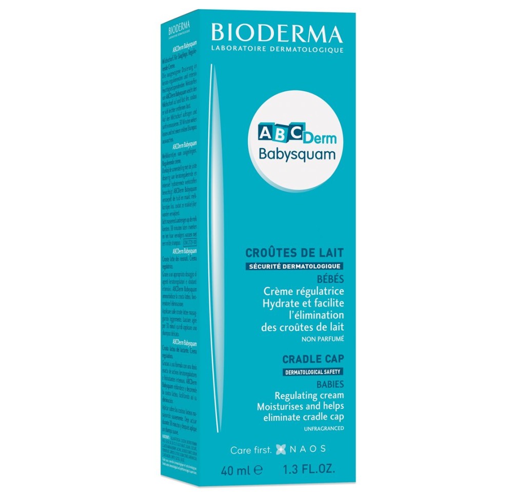 BIODERMA ABCDerm BabySquam crème croûtes tb 40 ml
