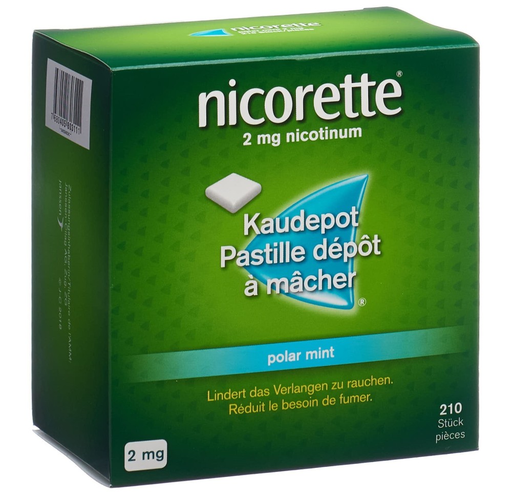 NICORETTE Polar Mint pastill dép mâch 2 mg 210 pce