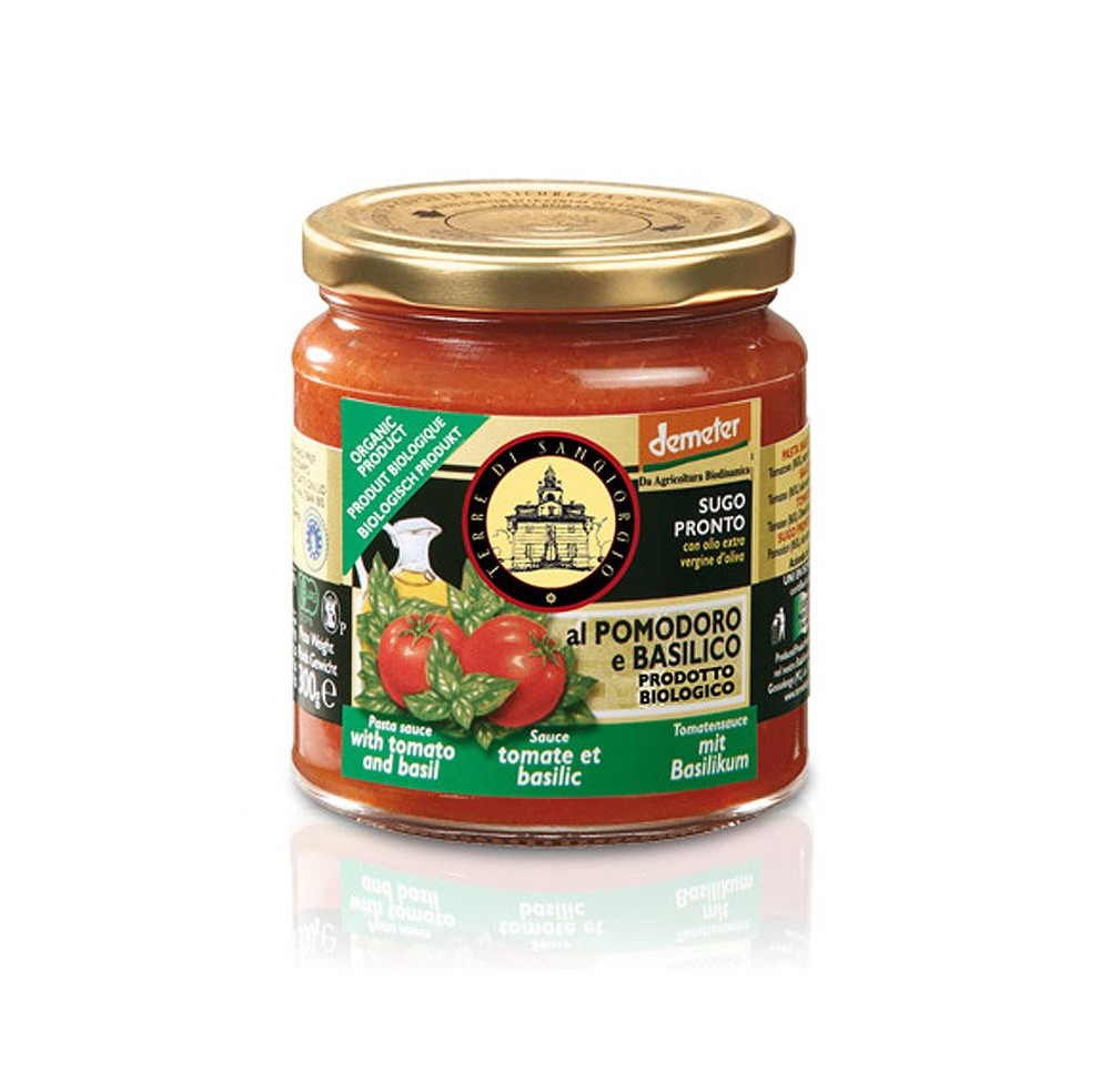 TERRE DI SANGIORGIO sugo basilico demeter 300 g