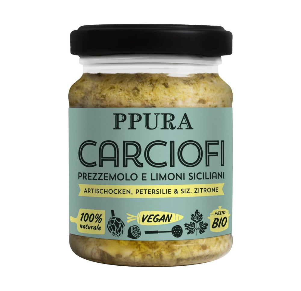 PPURA pesto artichauts/citrons bio 140 g