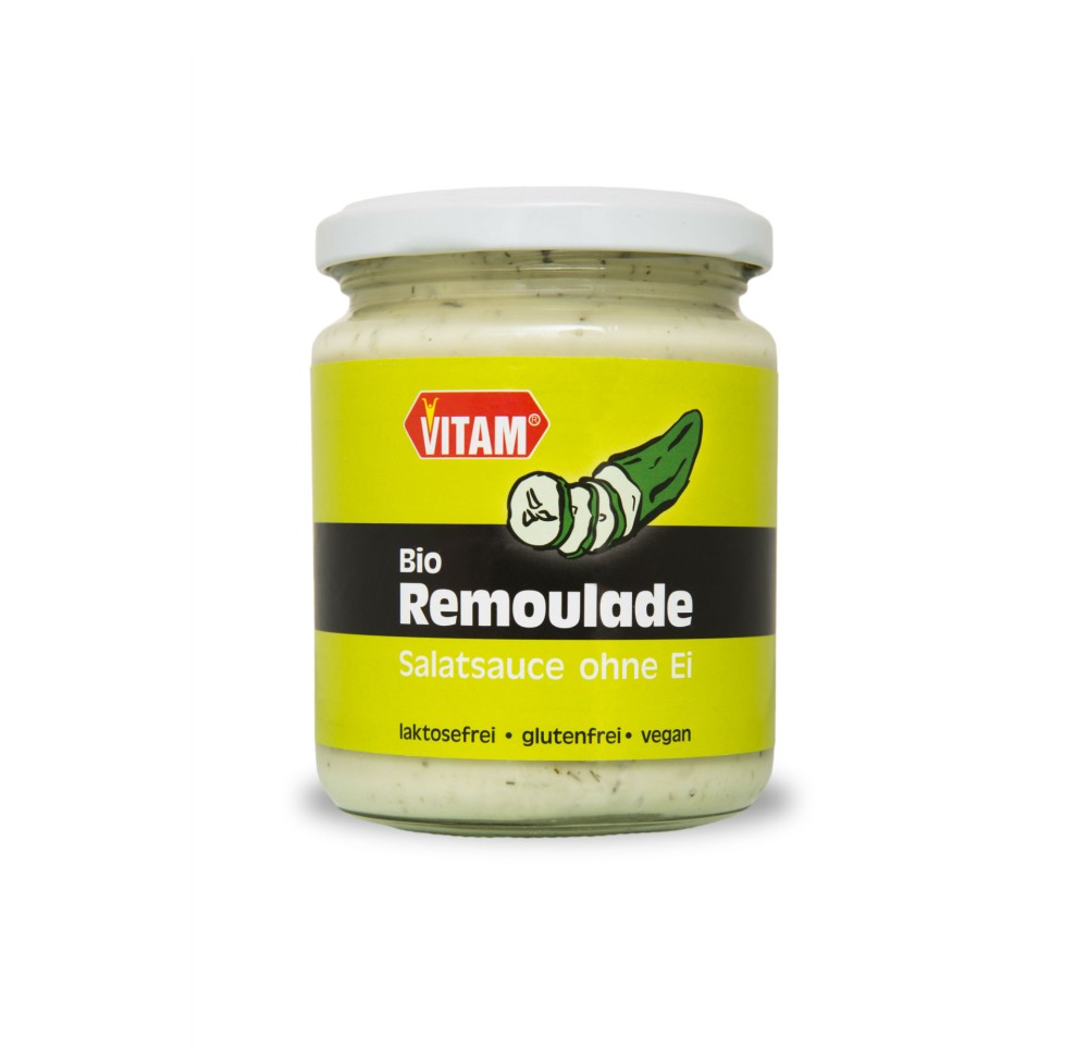 VITAM sauce remoulade sans oeuf bio verre 225 ml