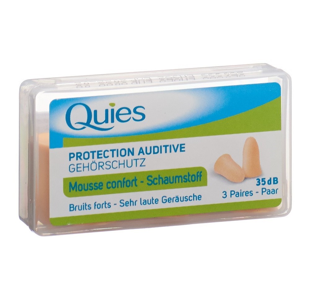 QUIES tampons protect bruit mousse chair 6 pce