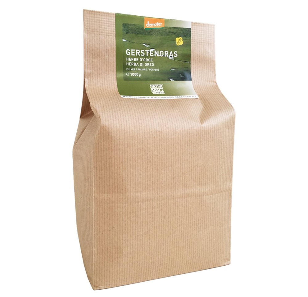 NATURKRAFTWERKE Herbe d'orge Poudre Demeter 1000 g