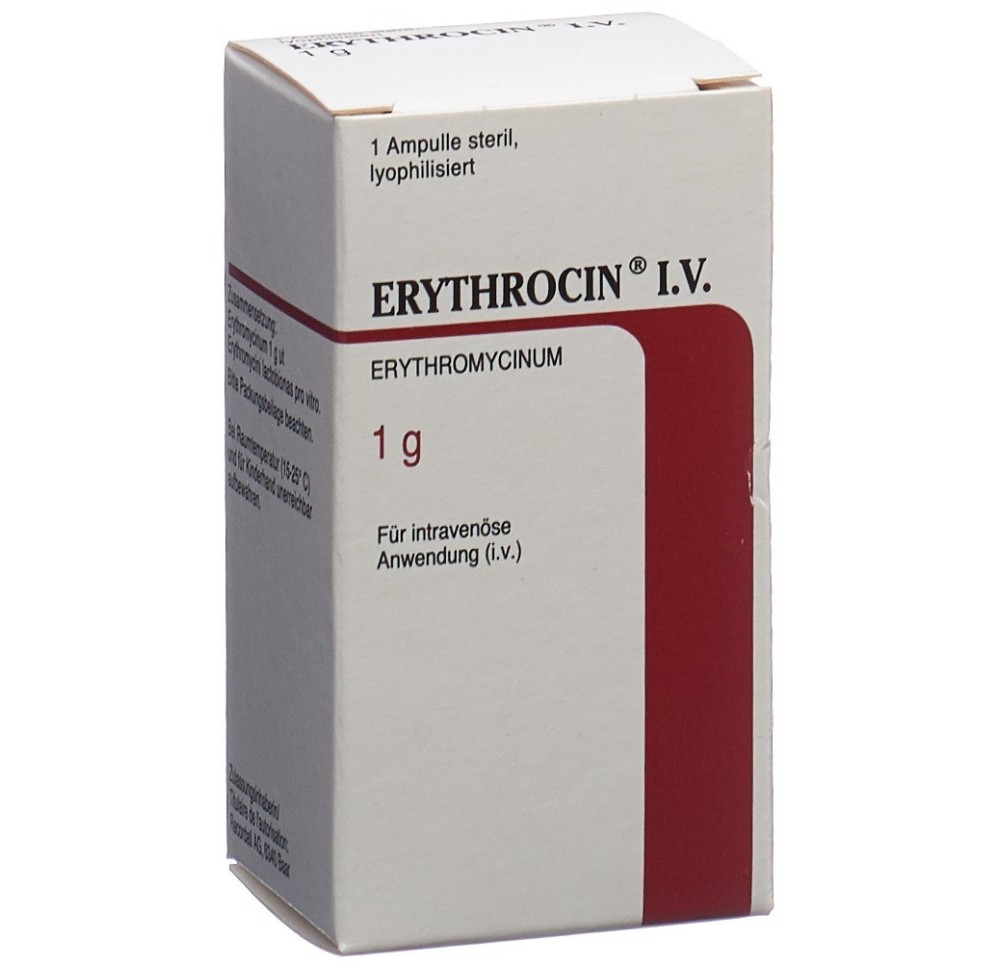 ERYTHROCIN i.v. subst sèche 1000 mg amp