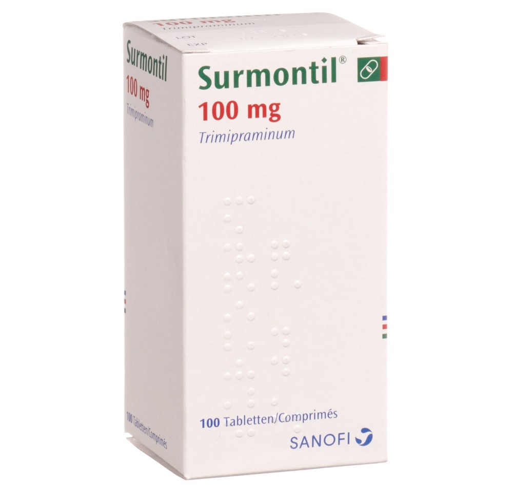 SURMONTIL cpr 100 mg bte 100 pce